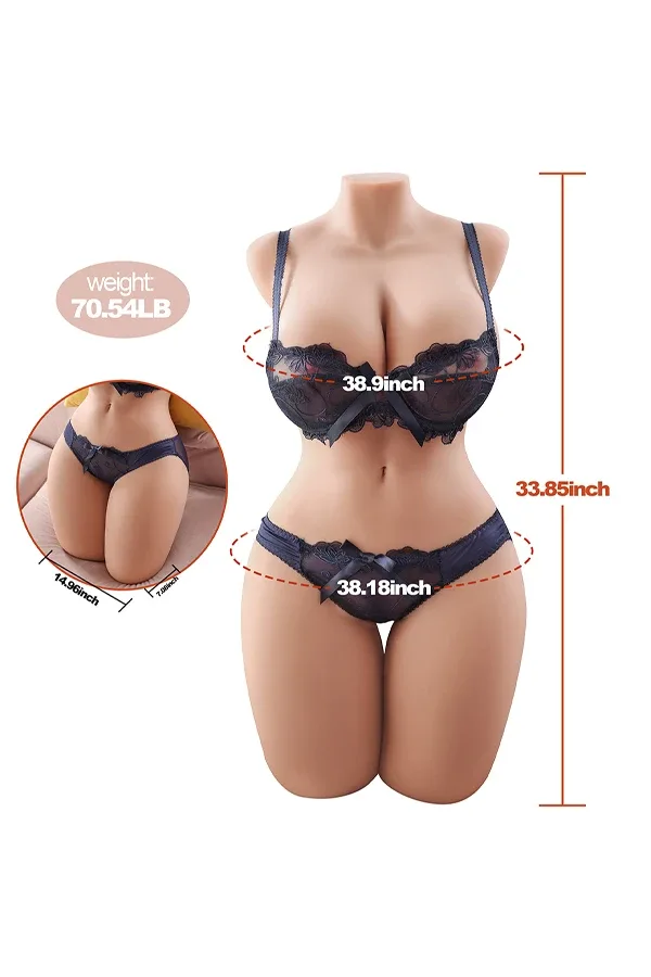 70.54lb Realistic Busty Sex Doll Torso