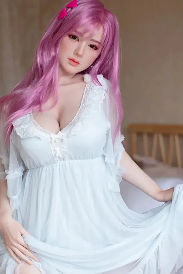 Pink Hair Tall Asian Sex Doll Elyse 170cm (Silicone Head) – Replaceable with Head and Body view 3