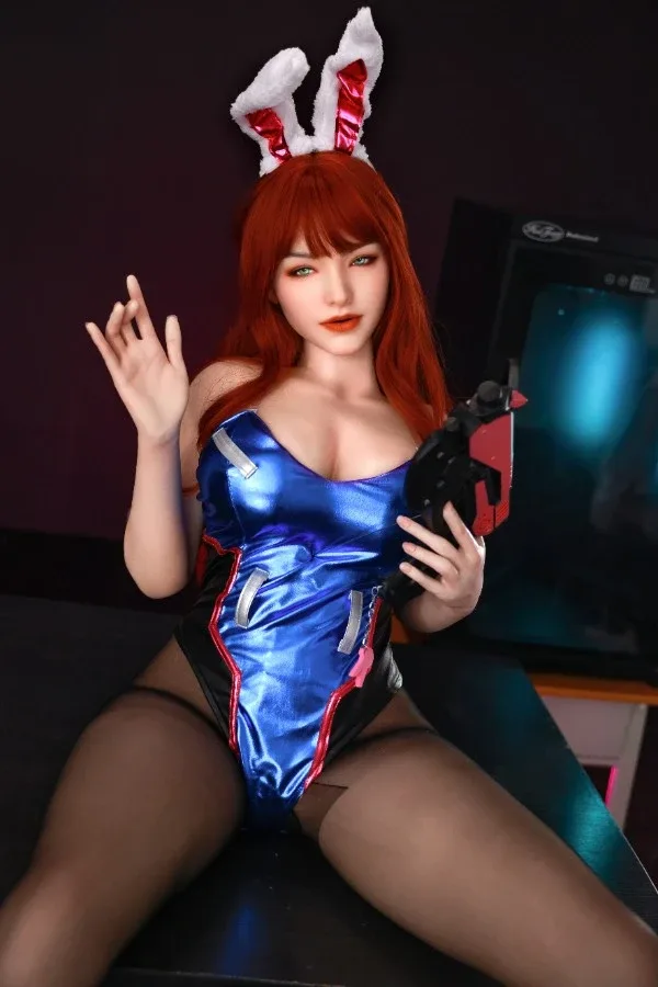 Sexy Redhead Silicone Sex Doll Marley 165cm (Movable Jaw With Oral Structure) view 5
