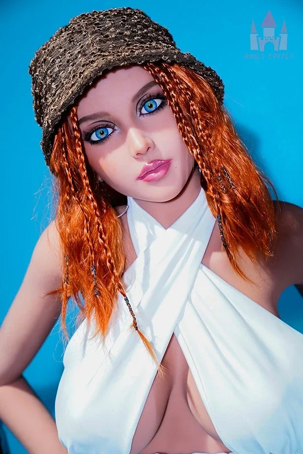 Sexy Blue Eyes Redhead Sex Doll Amirah 156cm view 6