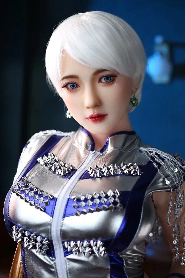 White Hair Big Breasts Sex Doll Noelle 166cm (Silicone head) view 5