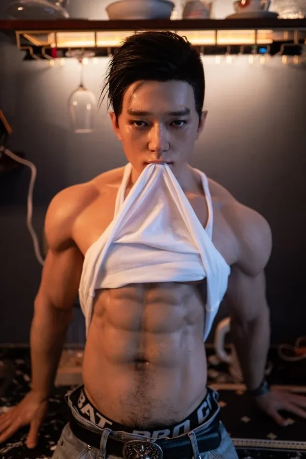 Lifelike Tall Asian Silicone Male Sex Doll Hogan 180cm