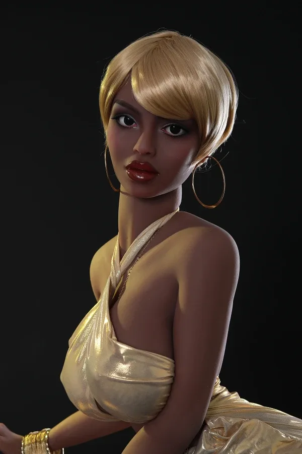 Busty Blonde African Sex Doll Tiana 158cm view 2
