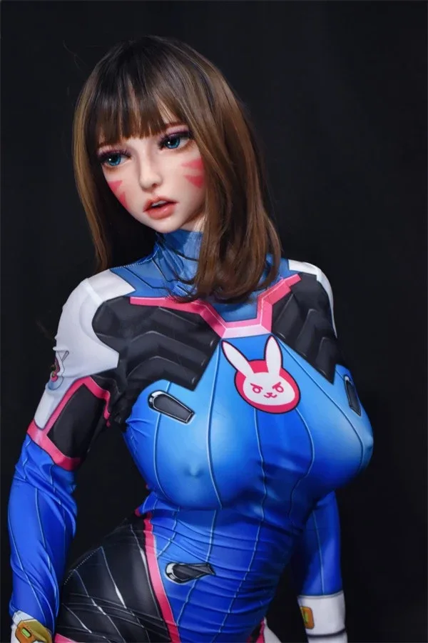 Lifelike Cosplay Overwatch Dva Sex Doll Chloe 150cm view 6