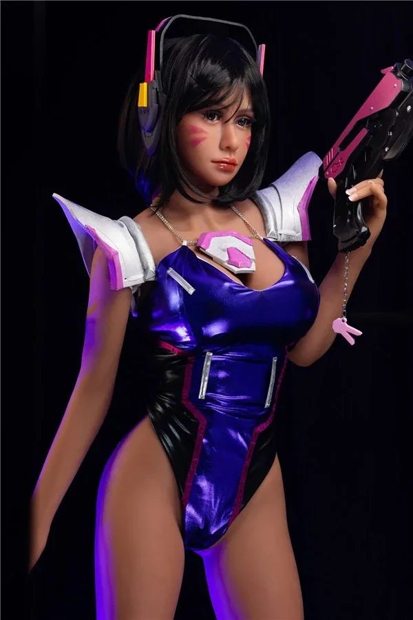 2021 New Sexy Busty Anime Overwatch DVA Sex Doll Isabella 148cm view 3