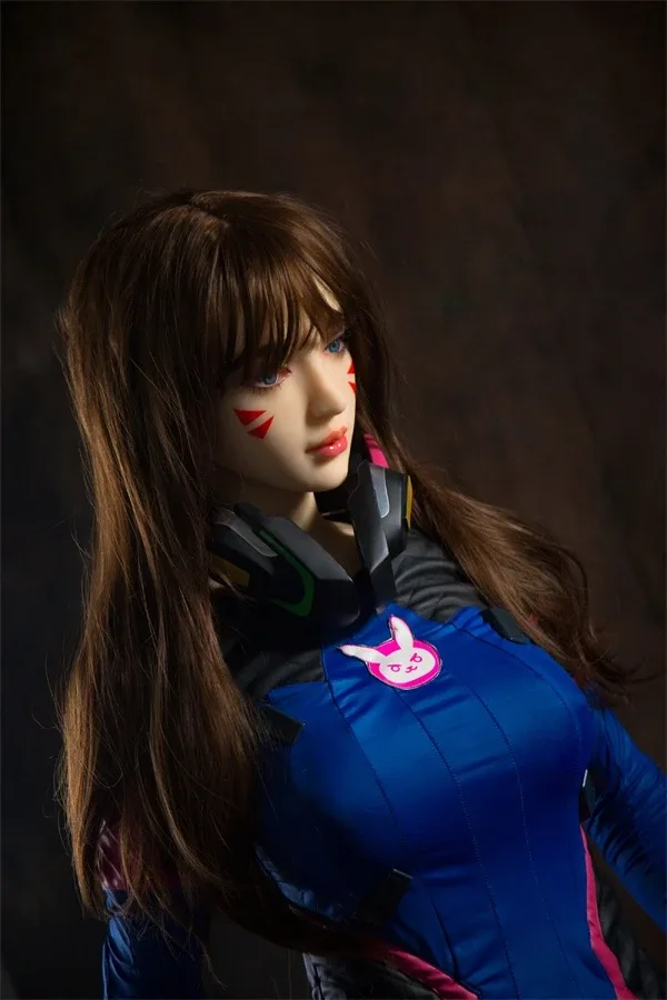 Lifelike Overwatch COS DVA Sex Doll Shelby 168cm view 5