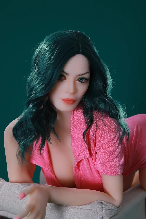 Green Hair Big Tits Busty Mom Sex Doll Chana 158cm view 4