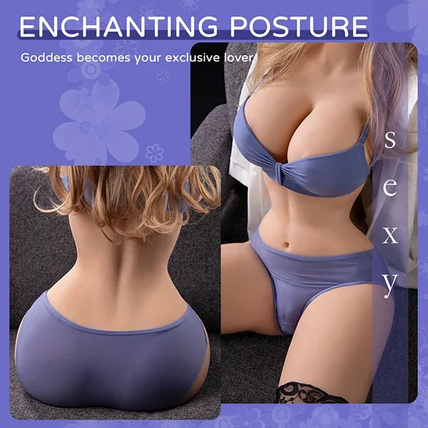 57.3lb Beautiful Big Boobs Half Body Torso view 3