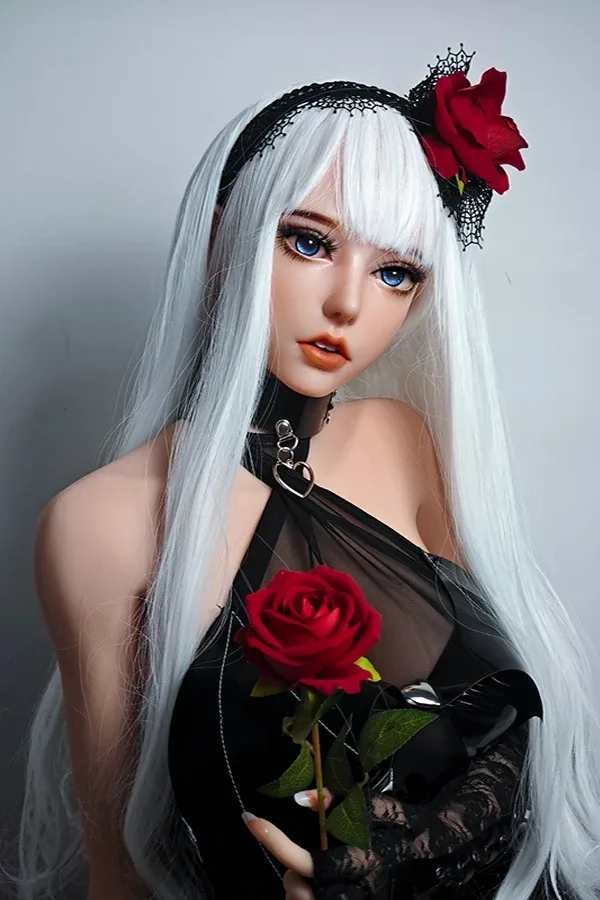 Silver Long Hair Anime Manga Silicone Sex Doll Maggie 150cm view 5