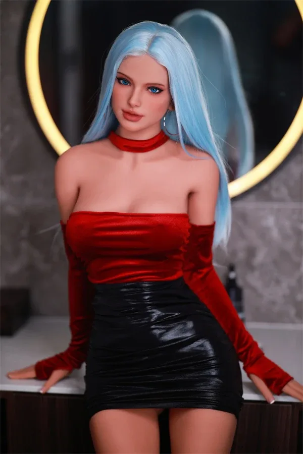 Blue Hair Big Booty Sex Doll Miki 166cm view 5