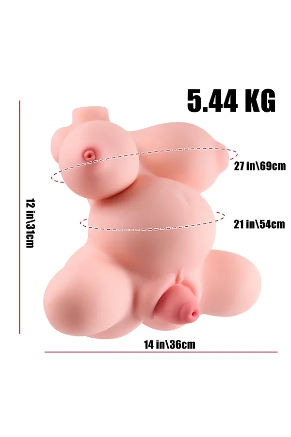 Big Breasted Pregnant Sex Doll Torso Lydia 31cm (Fuckable Boobs) view 5