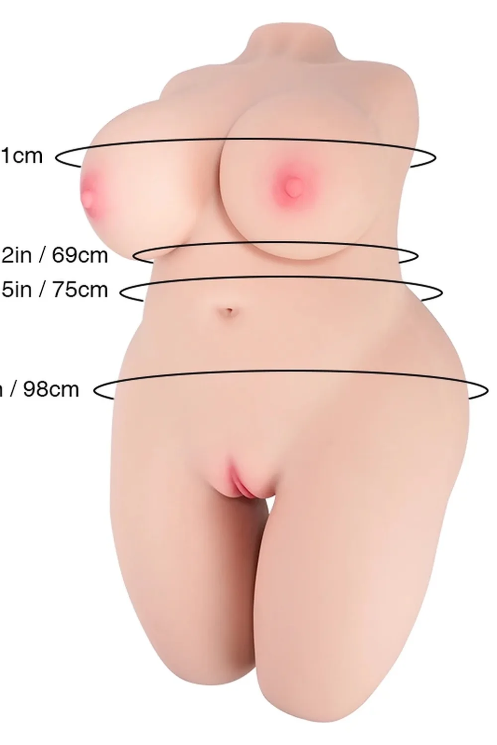 TPE 63cm/24.8″ E-CUP 31kg/68.34lbs Sex Doll view 5