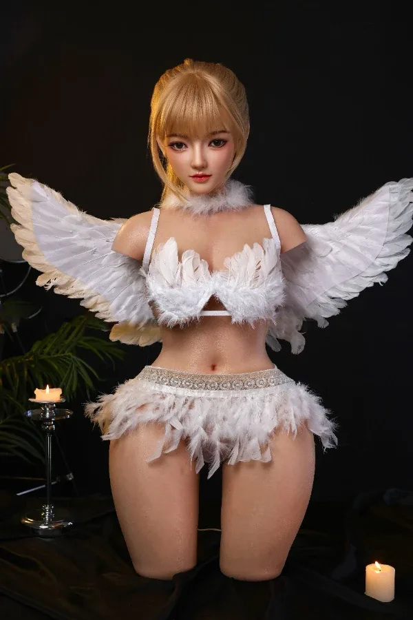 Real Skin Texture Silicone Blonde Sex Doll Torso Abigail 77cm (Replaceable with head)