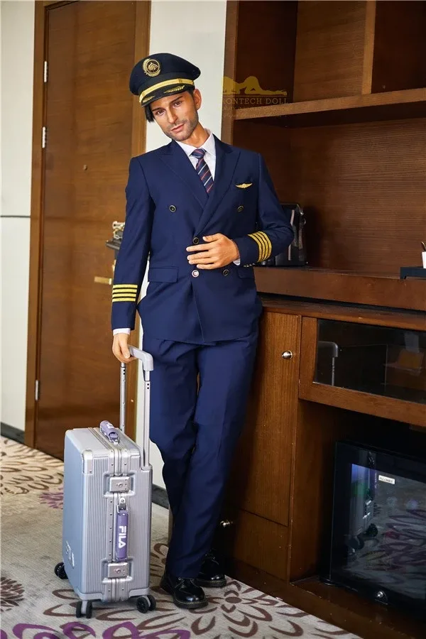 Silicone Material Pilot Male Sex Doll Dominic / 5ft 9.3 view 6