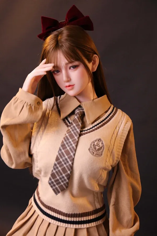 Full Size Cute Asian Sex Doll Louisa 160cm (Silicone Head) – Replaceable with Head and Body view 2