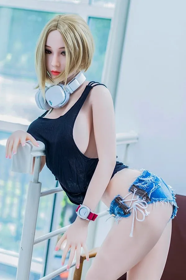 Blond Short Hair Sexy Tall Sex Love Doll Irene 168cm view 3