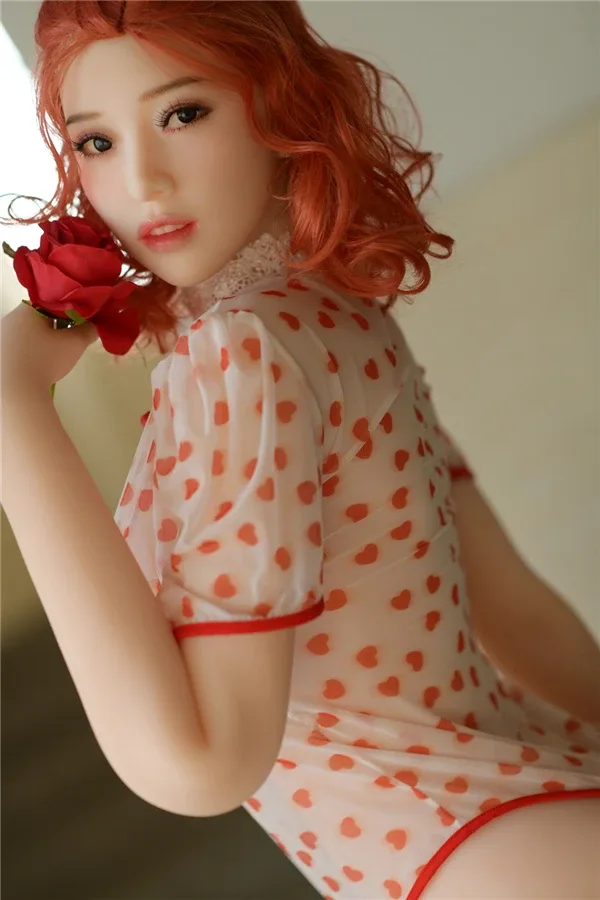 Perfectly Beautiful ASIAN Big Boobs Redhead Sex Doll Amaris 165cm view 4