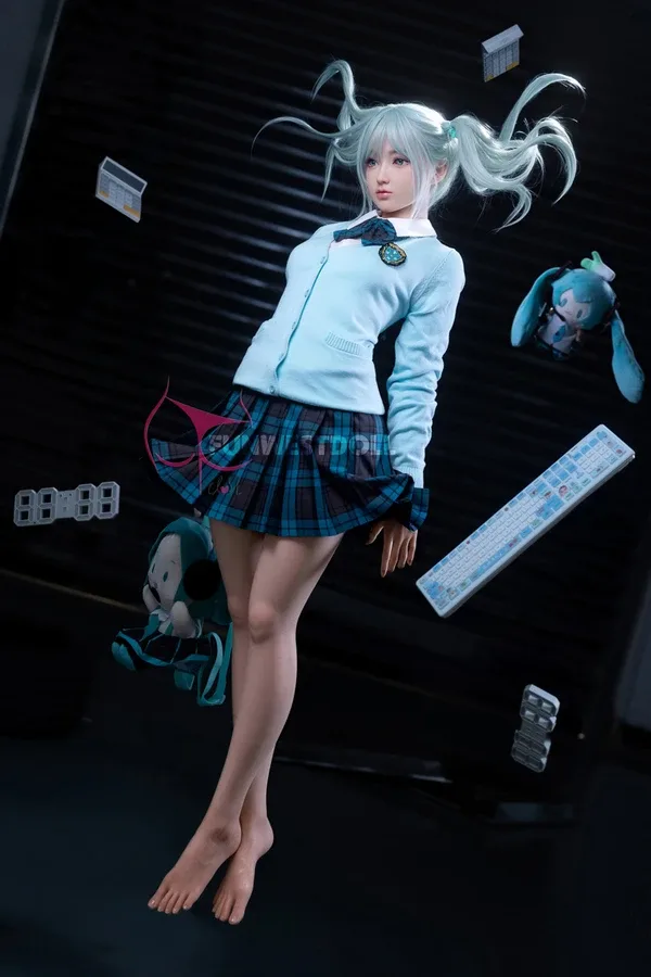 A Cup Big Butt Anime Hentai Silicone Sex Doll Amy 159cm (Real Skin Texture, Soft Head, Free Clothes) view 6