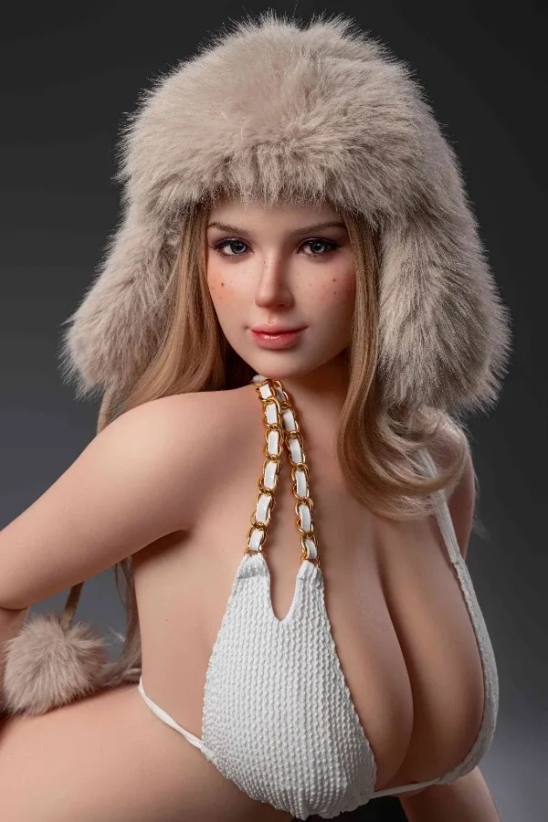 Blonde Huge Boobs BBW Silicone Sex Doll Elizabeth 163cm (Replaceable with Head and Body) view 3