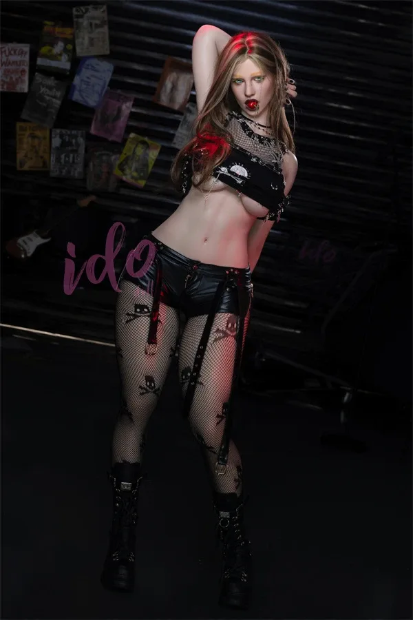 167cm/5ft6 F-cup Rebel Goth Silicone Sex Doll Lilith, Head ID2S (Movable Jaw With Oral Structure) view 5
