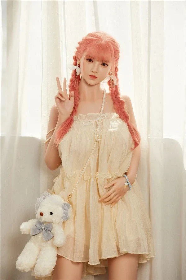 Pretty Pink Hair Busty Sex Doll Julianna 160cm