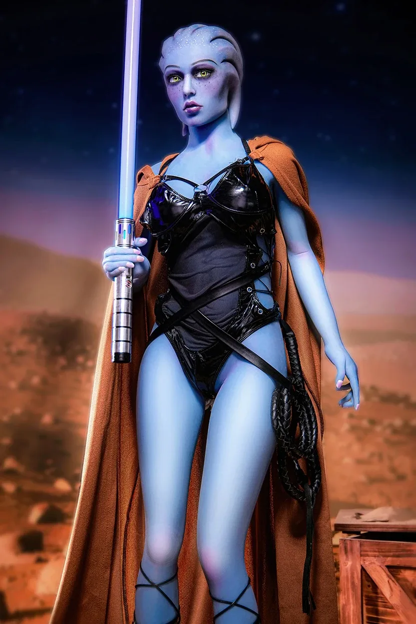 Blue Skin Alien Sex Doll Isabella 156cm view 4