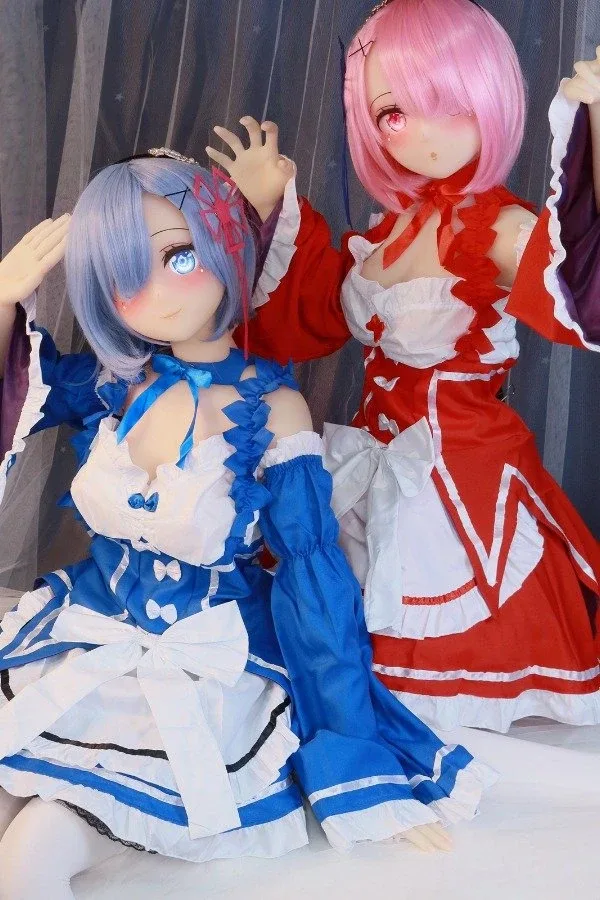 Pink Hair Anime Re Zero Sex Doll Ram 145cm