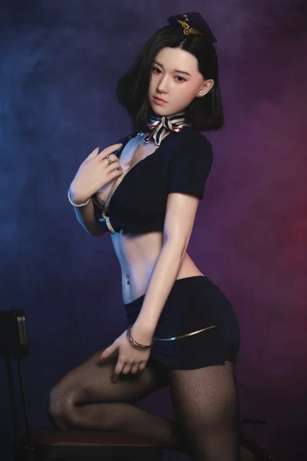 Fair Skin Asian Chinese Black Hair Silicone Sex Doll Alessia 168cm view 2