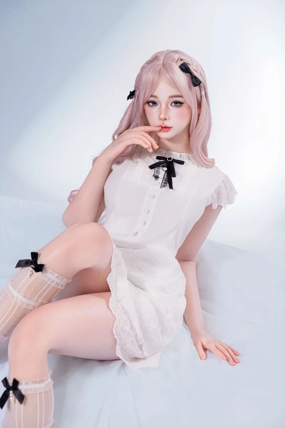 Pink-Haired Asian Korean Silicone Sex Doll Lily 159cm (Replaceable with Head and Body) view 2