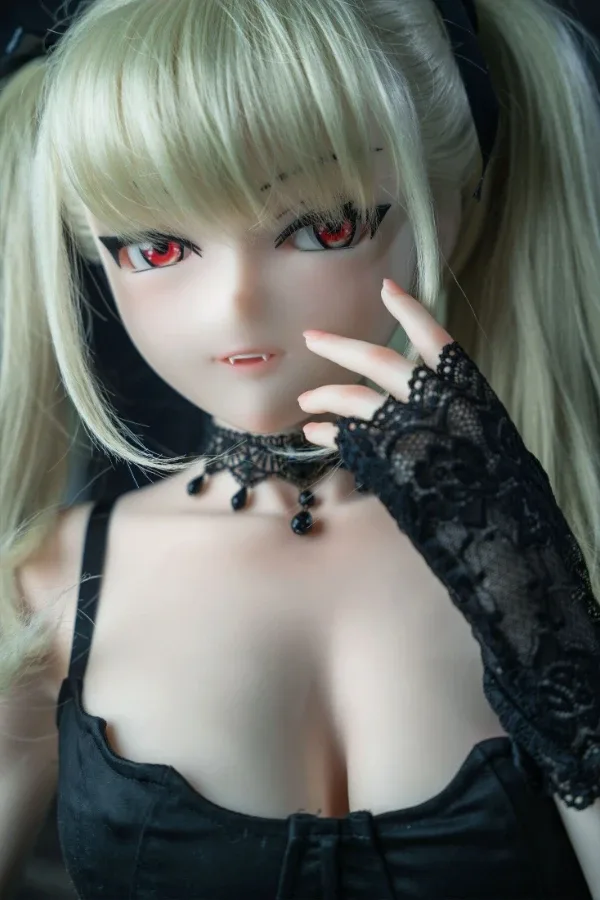 New Silicone Blonde Anime Sex Doll Abby 148cm view 4