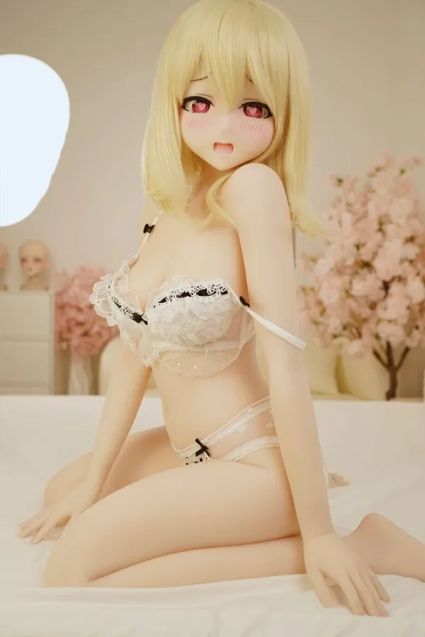 STPE Blonde Anime Ahegao Sex Doll Akane 149cm