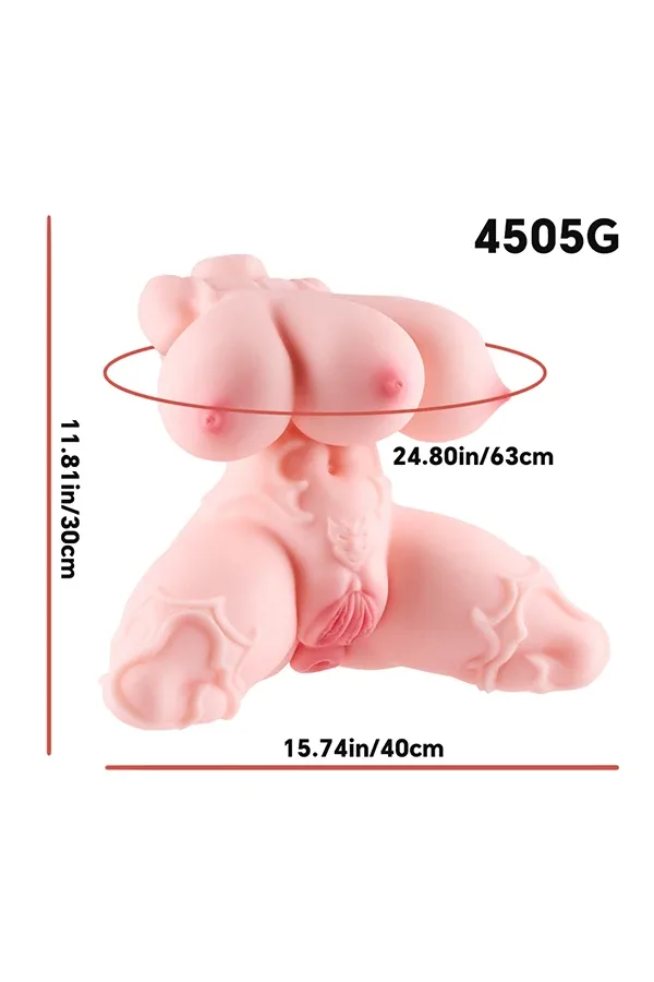 Three Breasts Two Vaginas Sex Doll Torso Liliana 30cm view 5
