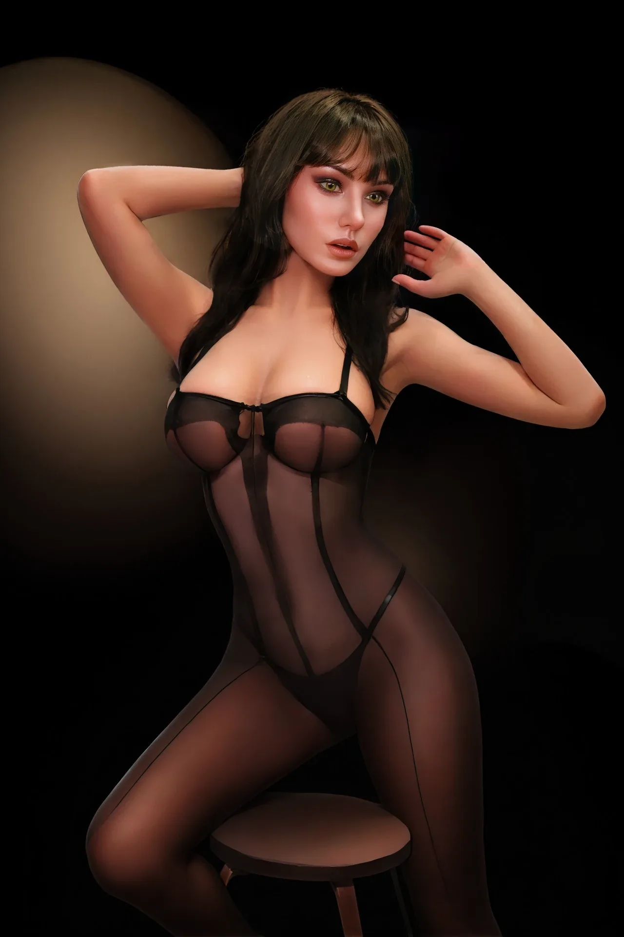 Real Life Brunette Female Sex Doll Lola 166cm (Movable Jaw With Oral Structure) view 2