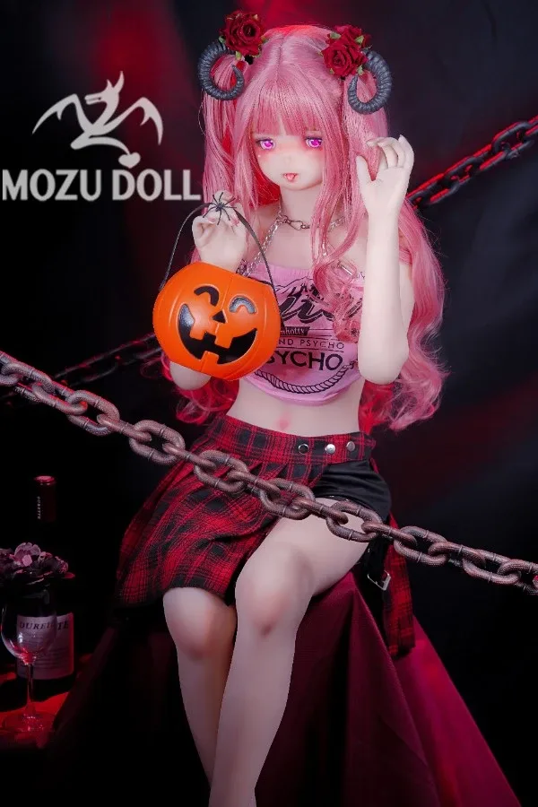 Red Haired Demon Anime Sex Doll Emma 145cm (Free Doll Same Clothes) view 2