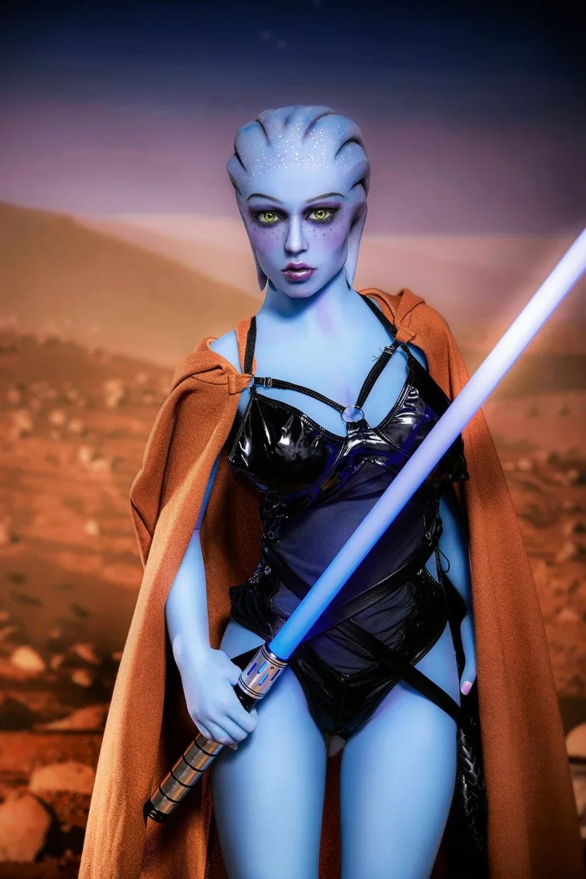 Blue Skin Alien Sex Doll Isabella 156cm view 3