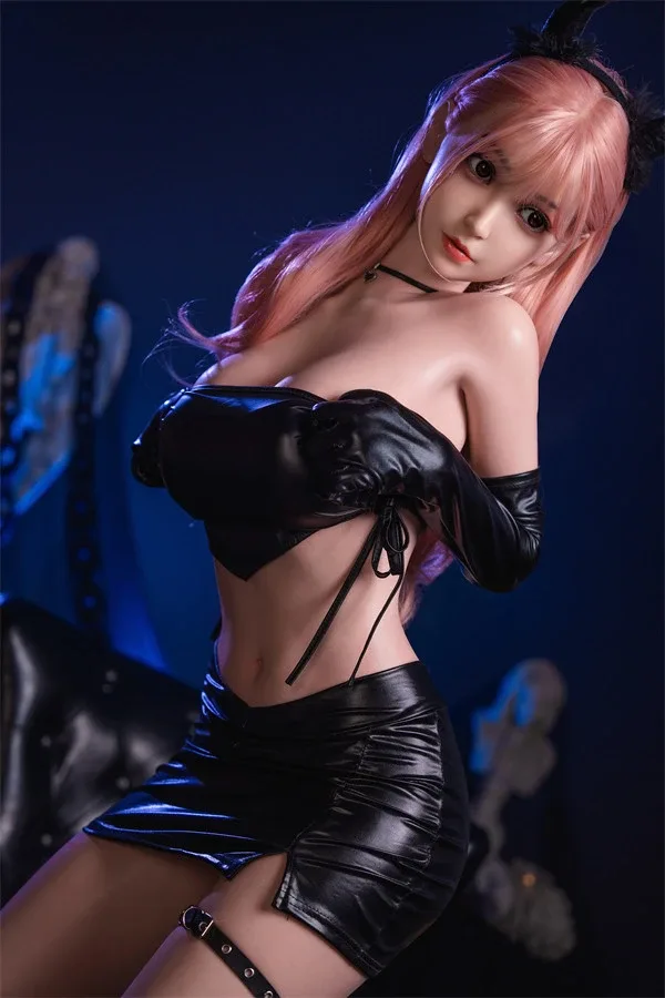 Cute Pink Hair Silicone Sex Doll Michael 159cm view 3