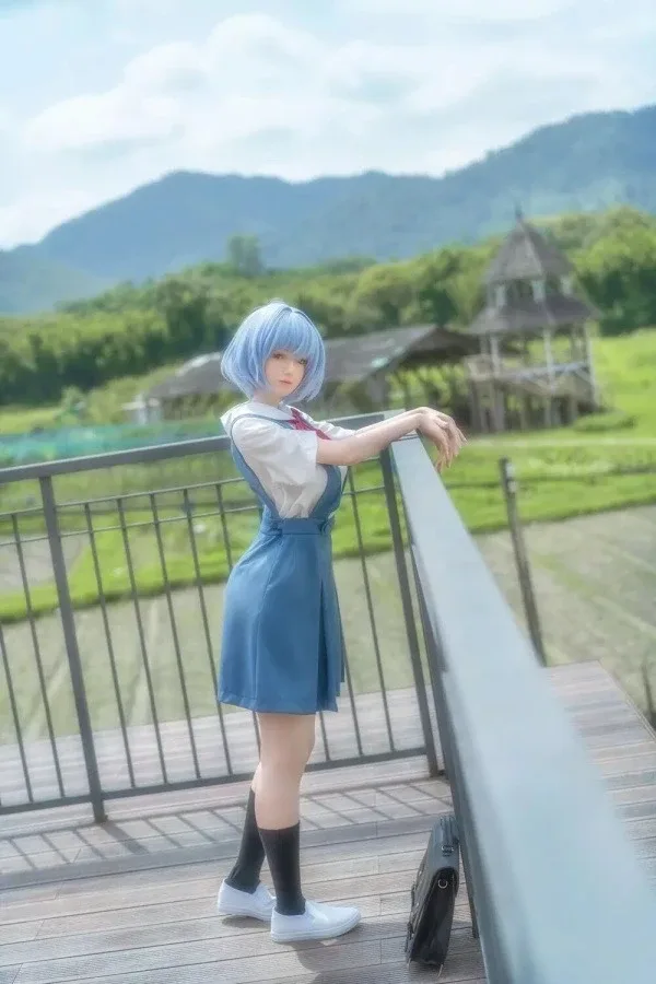 Super Realistic Silicone Evangelion Sex Doll Rei Ayanami 156cm view 5