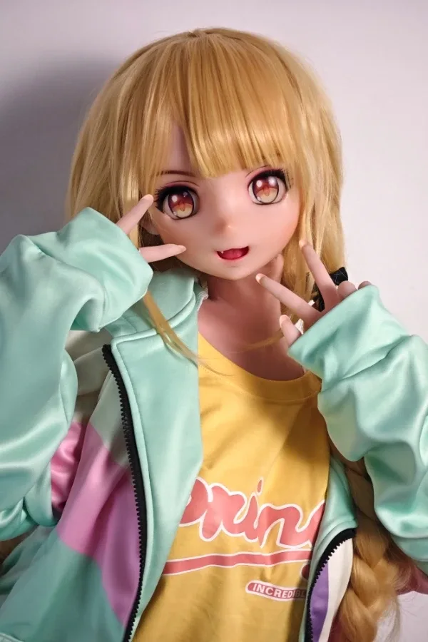 Pretty Blonde Anime Sex Doll Fujisaki Junko 148cm view 4
