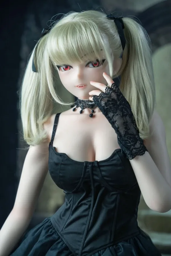 New Silicone Blonde Anime Sex Doll Abby 148cm view 3
