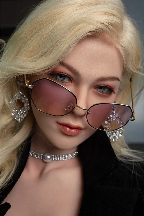Blonde A-cup Full Silicone Sex Doll Luna 174cm (Hair Transplant) view 6