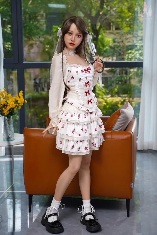 Beautiful Pure Small Breast Silicone Sex Doll Janice 158cm (Movable Jaw With Oral Structure) view 5