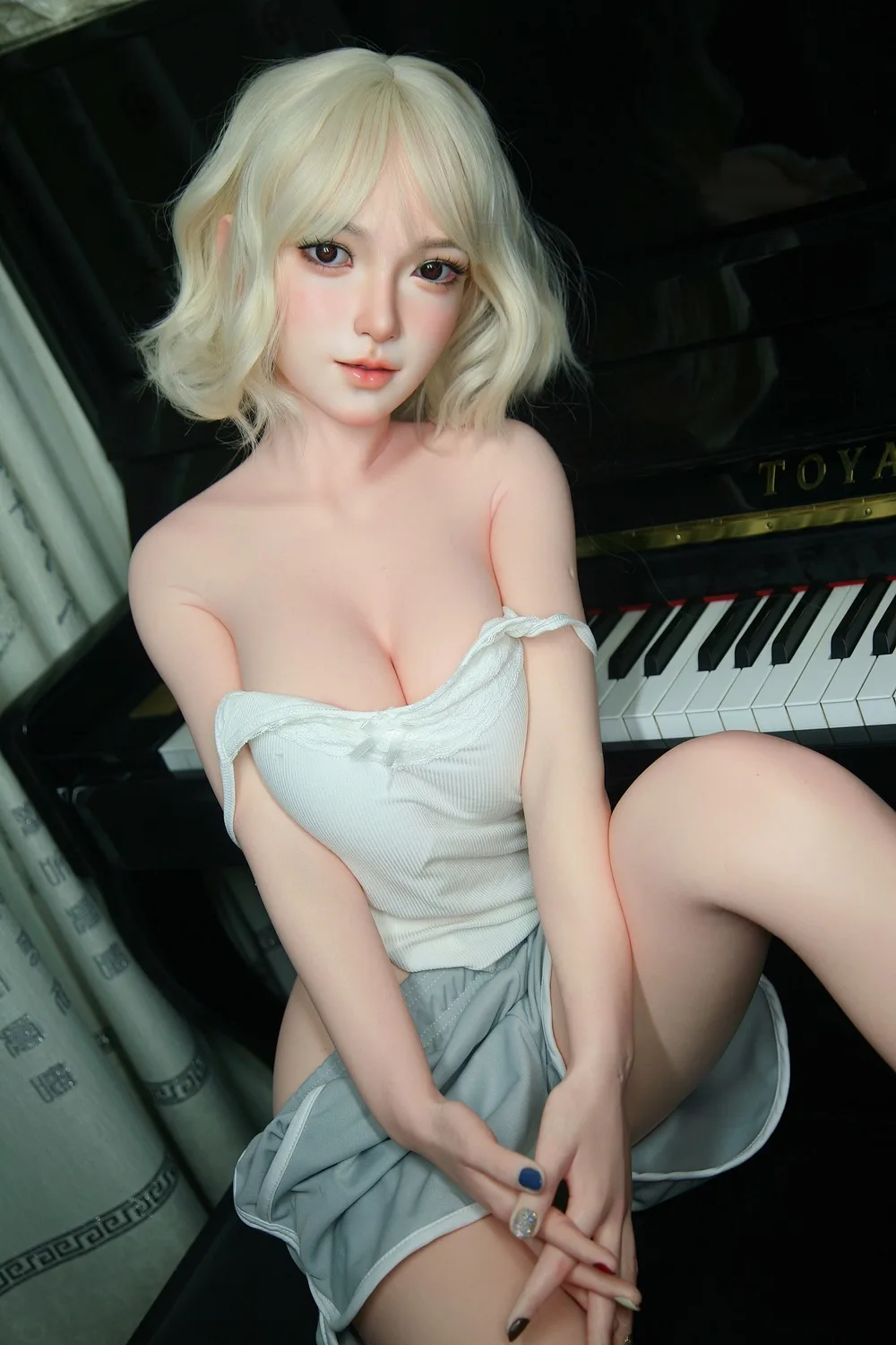 Silicone 148cm/58.27″ DD-CUP 26kg/57.32lbs Sex Doll