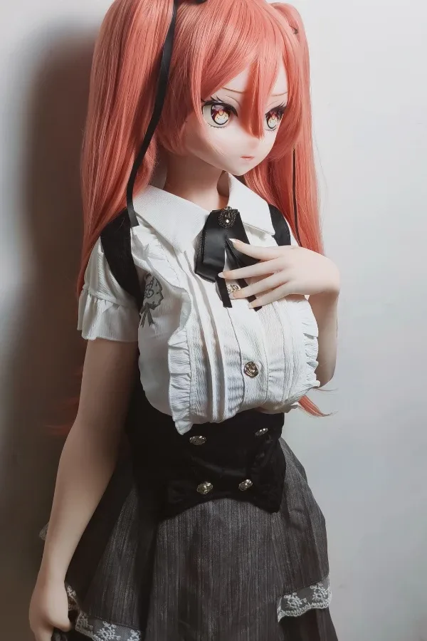 Red Hair Twin Tails Comic Sex Doll Mizutani Yuzu 148cm view 3