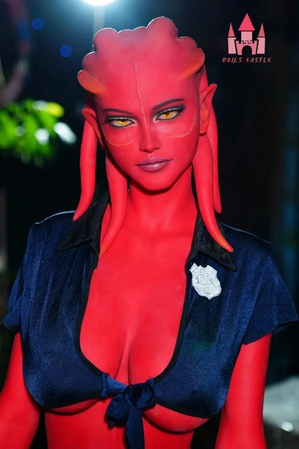 Red-skinned Alien Seductive Sex Doll Braelyn 160cm view 3
