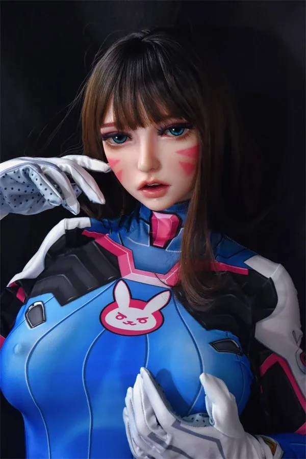 Lifelike Cosplay Overwatch Dva Sex Doll Chloe 150cm view 2