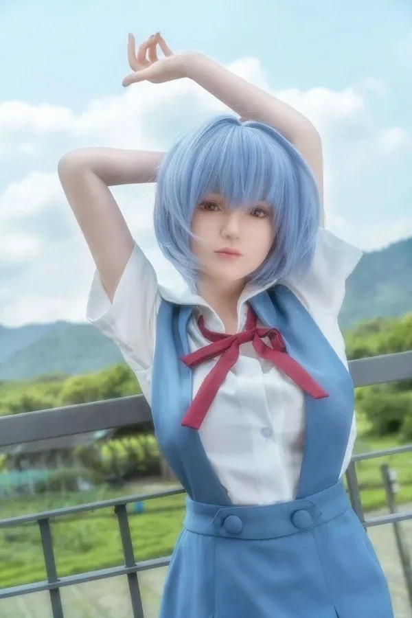 Super Realistic Silicone Evangelion Sex Doll Rei Ayanami 156cm