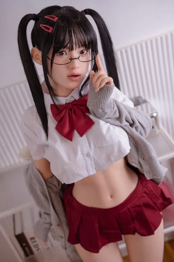Cute Black Hair Full Silicone Sex Doll Jazmin 148cm (Movable Jaw With Oral Structure)