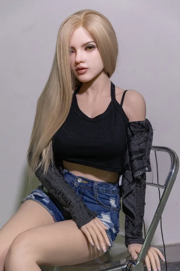 High End Silicone Blonde Sex Doll Vanya 166cm