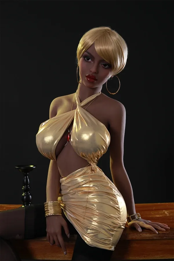 Busty Blonde African Sex Doll Tiana 158cm