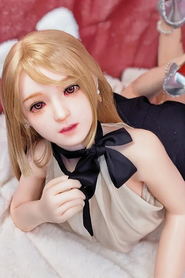 Cute Pretty Blonde Sex Doll Kora 145cm (Free Doll Same Clothes) view 3
